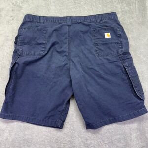 Carhartt‎ Men's Navy Blue Cargo Work Shorts Size 44 Made in Nicaragua